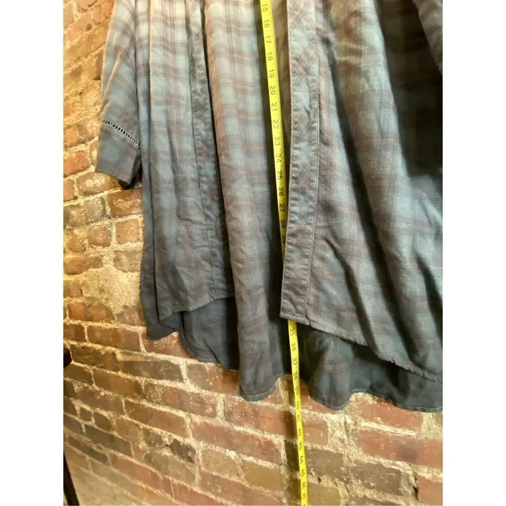 Maurices plaid shawl